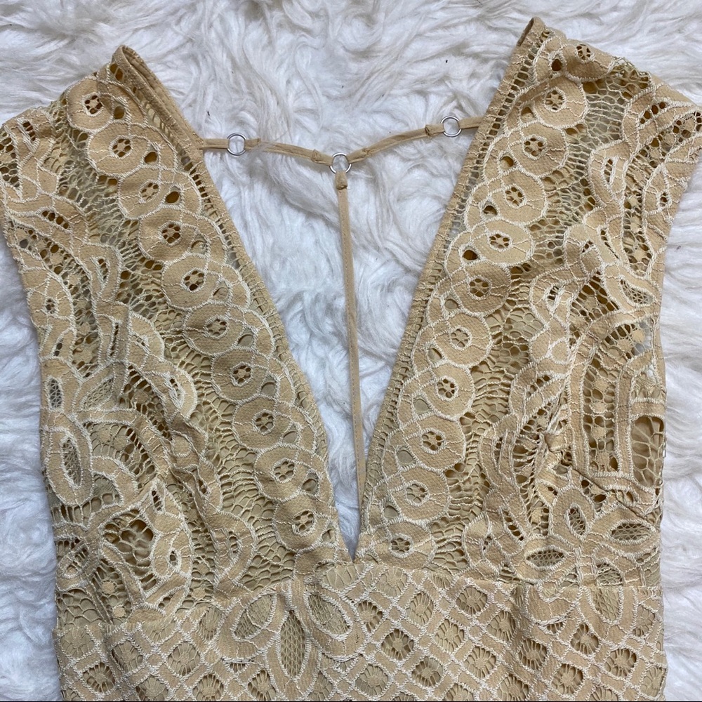 π₯SOLDπ₯ Free People One Million Lovers Mini Dress Cream 2 - Picture 4 of 16